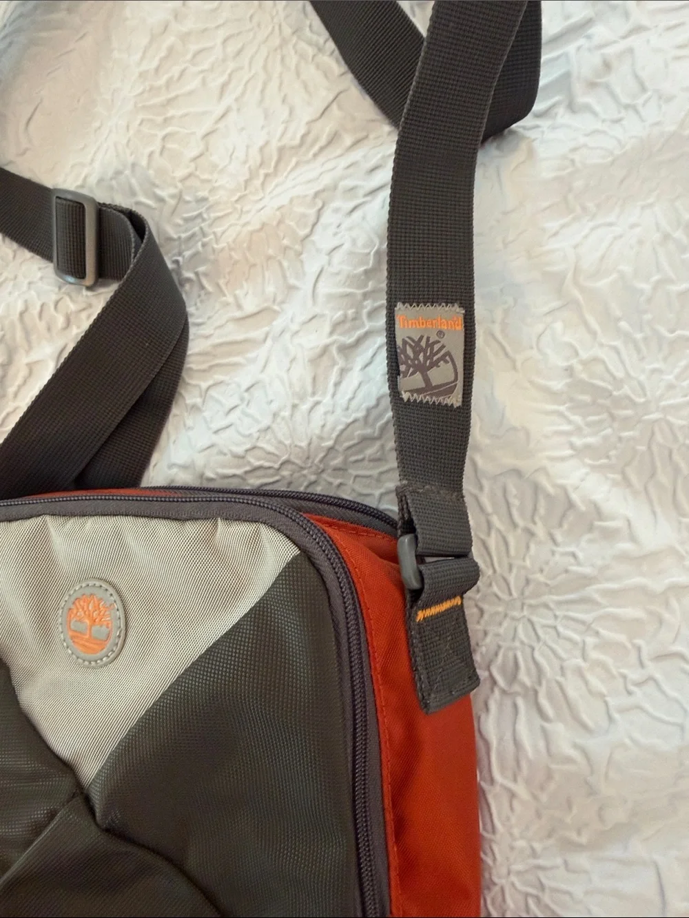 Timberland Olive, Orange & Gray Compact Crossbody Messenger